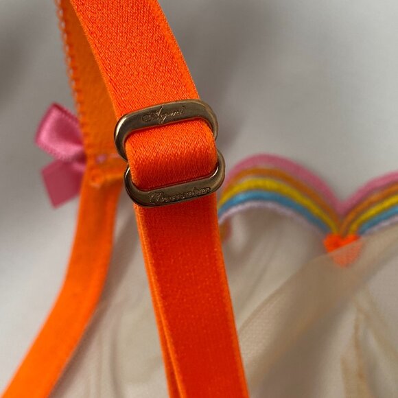 Agent Provocateur Izzy Orange Rainbow Bra 36DD - Picture 10 of 11